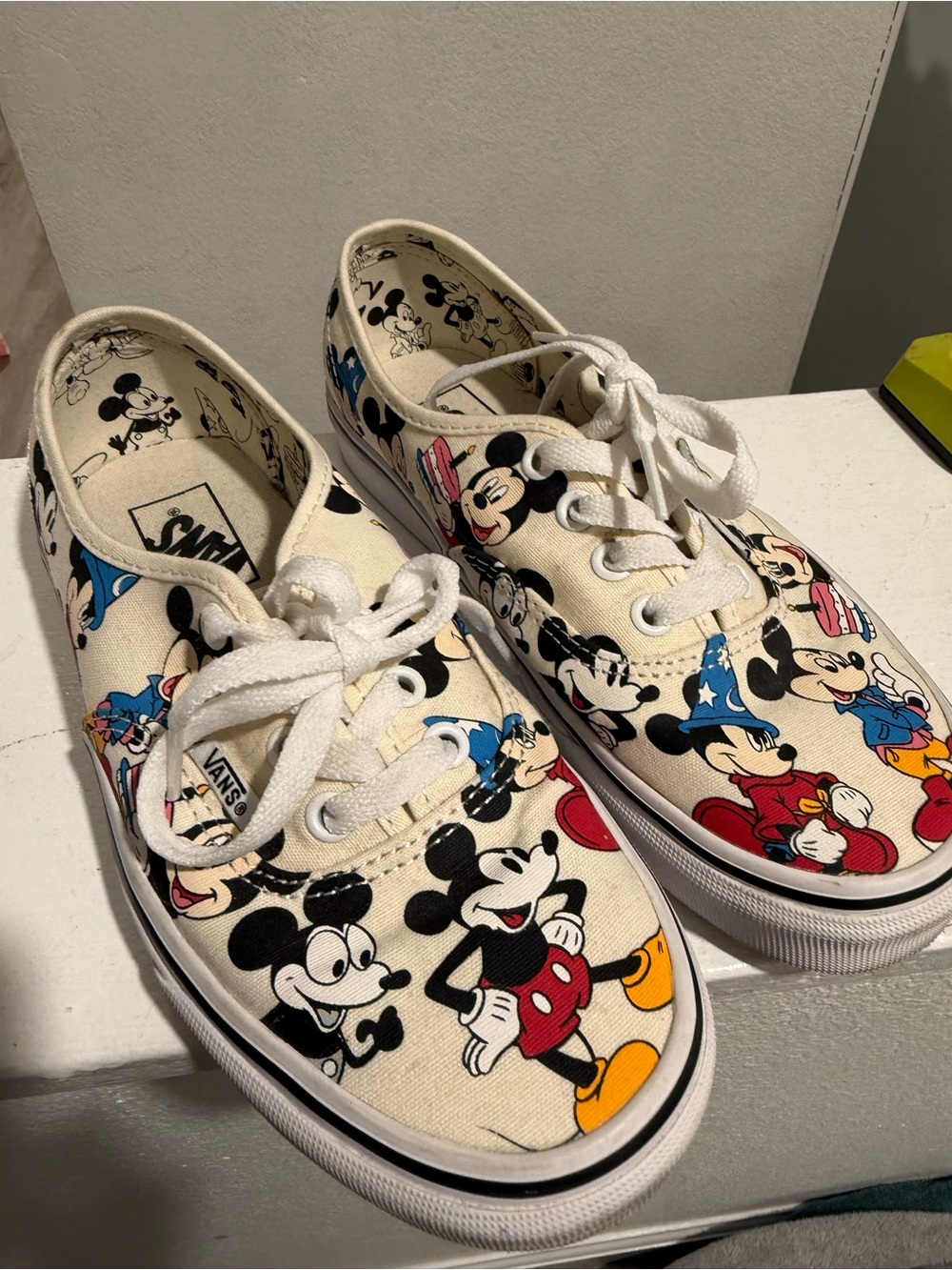 Vans Mickey Mouse Canvas Sneakers - White/Multi
